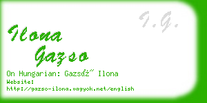 ilona gazso business card